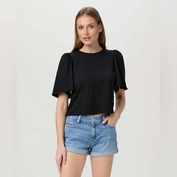 Paige Jimmy Jimmy Cuffed Denim Shorts – Size 30 EUC - Picture 3 of 8